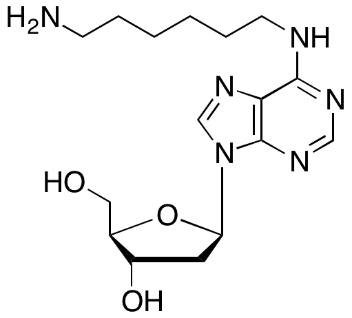 N6-(6-Aminohexyl)-2â€™-deoxyadenosine - Chemical structure and product image