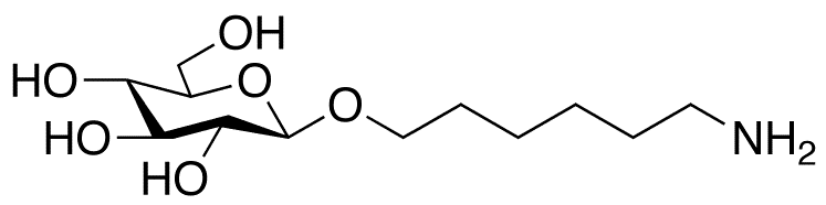 6-Aminohexyl Î²-D-Glucopyranoside - Chemical structure and product image