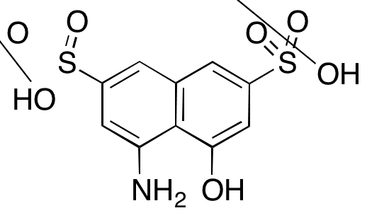 4-Amino-5-hydroxy-2,7-naphthalenedisulfonic Acid - Chemical structure and product image