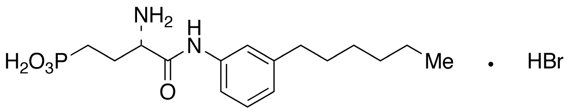 [(3S)-3-Amino-4-[(3-hexylphenyl)amino]-4-oxobutyl]phosphonic Acid Hydrobromide - Chemical structure and product image