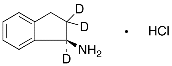 (R)-1-Aminoindane-d3 Hydrochloride - Chemical structure and product image