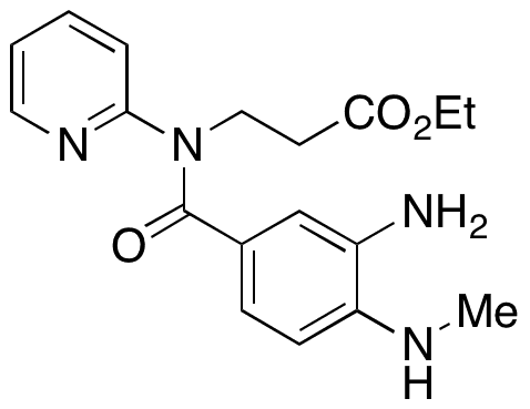 N-[3-Amino-4-(methylamino)benzoyl]-N-2-pyridinyl-Î²-alanine Ethyl Ester - Chemical structure and product image