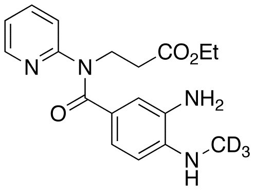 N-[3-Amino-4-(methylamino)benzoyl]-N-2-pyridinyl-Î²-alanine-d3 Ethyl Ester - Chemical structure and product image