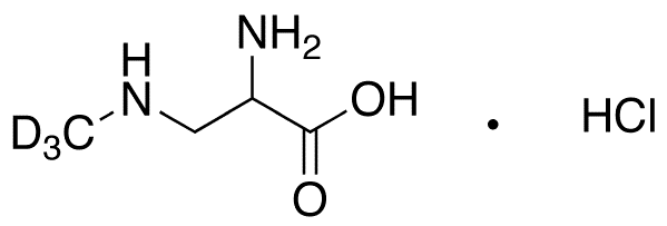 Î±-Amino-Î²-methylaminopropionic Acid-d3 Hydrochloride - Chemical structure and product image