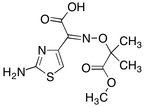 2-â€‹Amino-â€‹Î±-â€‹(hydroxyimino)â€‹-4-â€‹thiazoleacetic Acid 2-Methylpropanoate - Chemical structure and product image