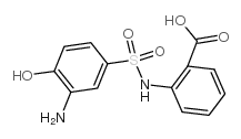 2-[[(3-Amino-4-hydroxyphenyl)sulphonyl]amino]benzoic acid - Chemical structure and product image