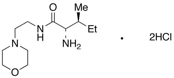 (2S,3S)-2-Amino-3-methyl-N-[2-(4-morpholinyl)ethyl]pentanamide Hydrochloride - Chemical structure and product image
