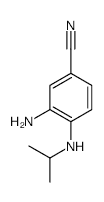 3-Amino-4-(isopropylamino)benzonitrile - Chemical structure and product image