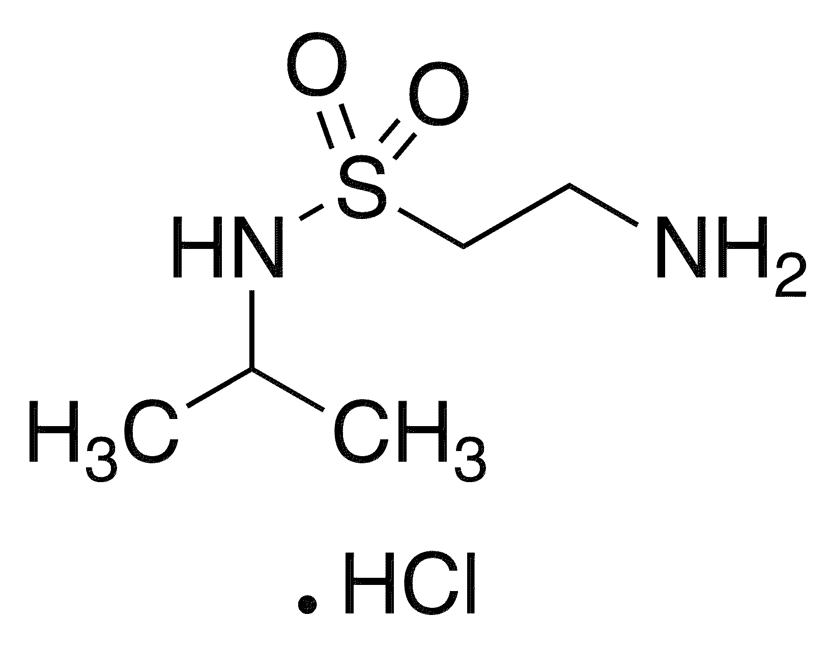 2-Amino-N-isopropylethanesulfonamide hydrochloride - Chemical structure and product image