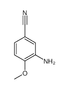 3-Amino-4-methoxybenzonitrile - Chemical structure and product image