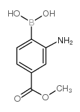 2-Amino-4-methoxycarbonylphenylboronic acid, hydrochloride - Chemical structure and product image