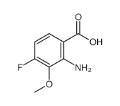2-Amino-3-methoxy-4-fluorobenzoic Acid - Chemical structure and product image