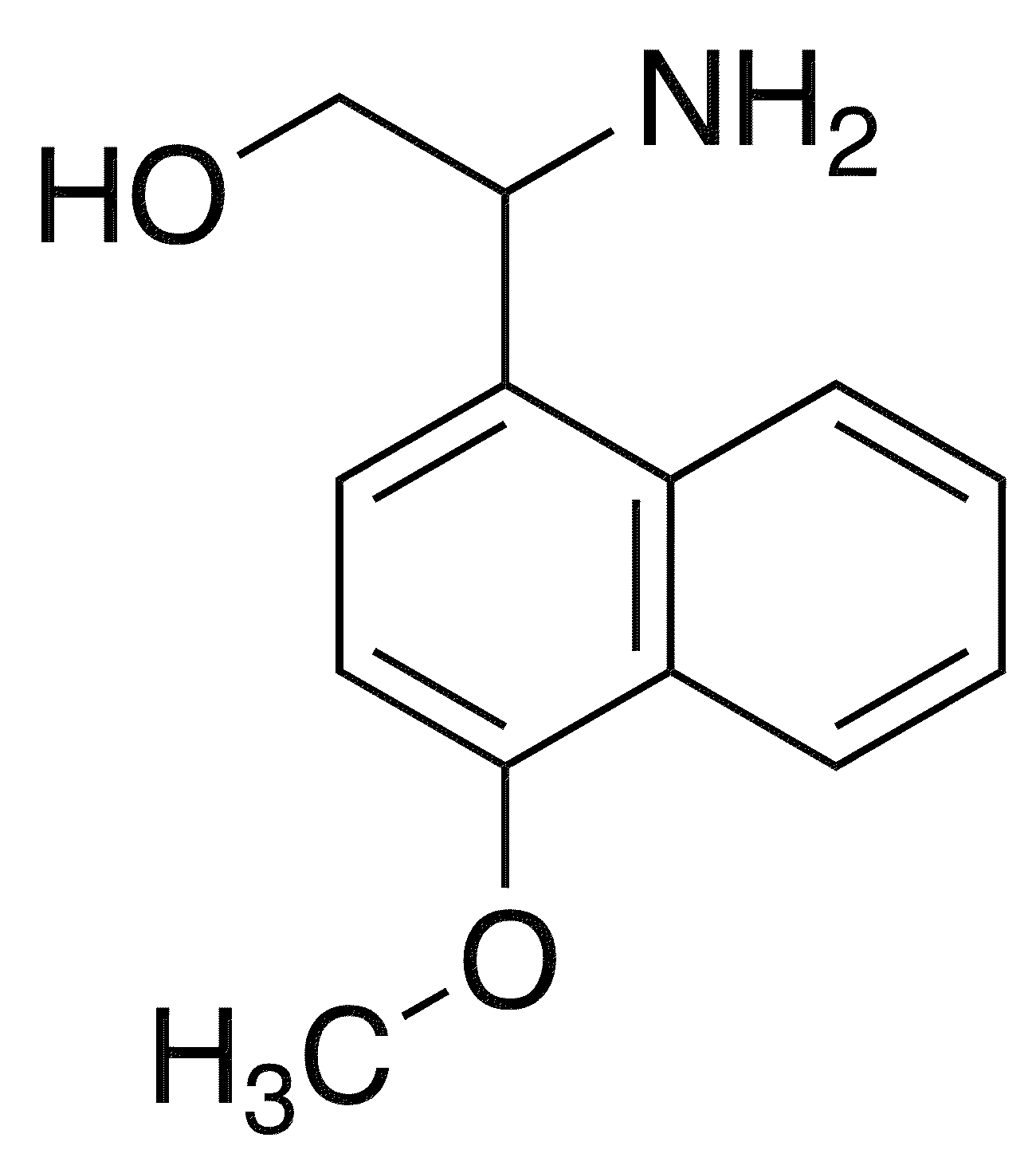 2-Amino-2-(4-methoxy-1-naphthyl)ethanol - Chemical structure and product image