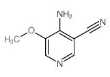 4-Amino-5-methoxynicotinonitrile - Chemical structure and product image