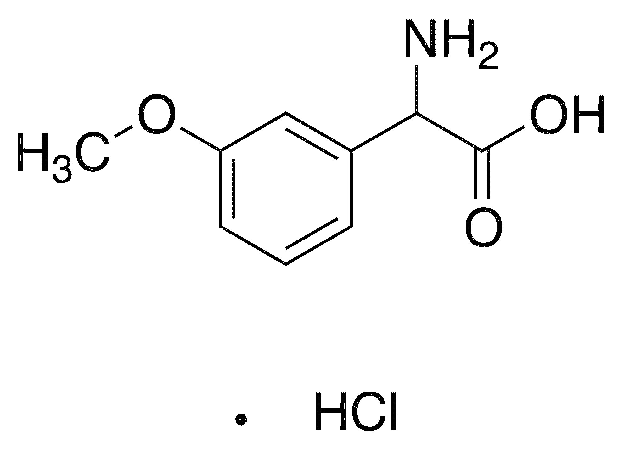 Amino(3-methoxyphenyl)acetic acid hydrochloride - Chemical structure and product image
