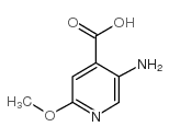 5-Amino-2-methoxypyridine-4-carboxylic acid - Chemical structure and product image