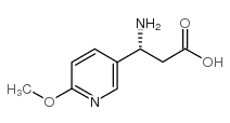 (R)-3-Amino-3-(6-methoxy-3-pyridyl)-propionic acid - Chemical structure and product image