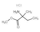 2-Amino-2-methyl-butyric acid methyl ester hydrochloride - Chemical structure and product image