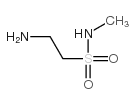 2-Amino-N-methylethanesulfonamide - Chemical structure and product image