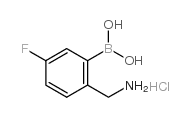 2-Aminomethyl-5-fluorophenylboronic acid, hydrochloride - Chemical structure and product image