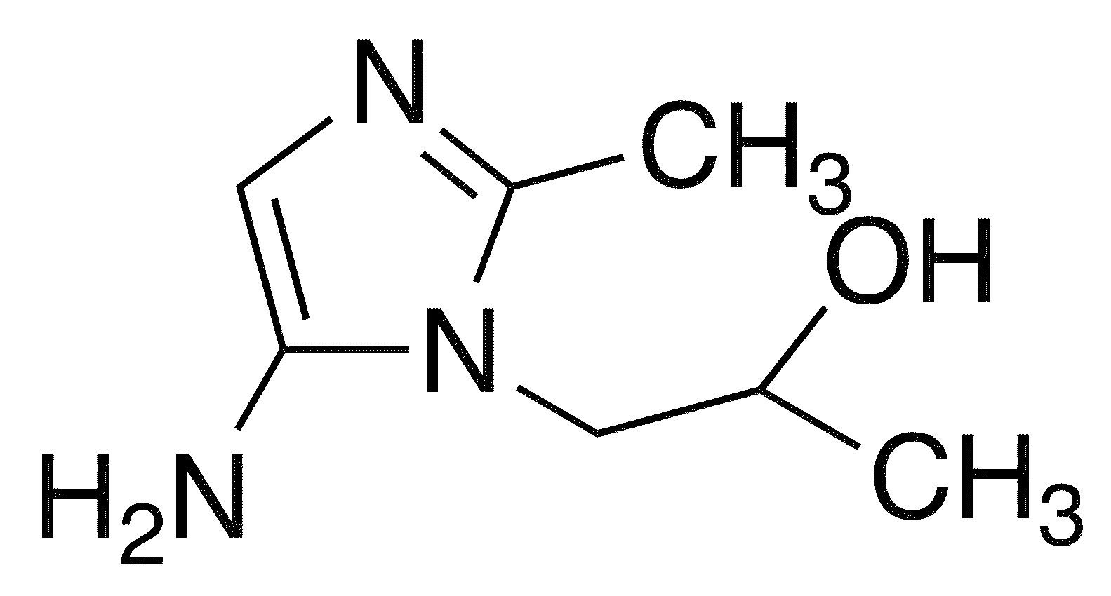 1-(5-Amino-2-methylimidazol-1-yl)propan-2-ol - Chemical structure and product image