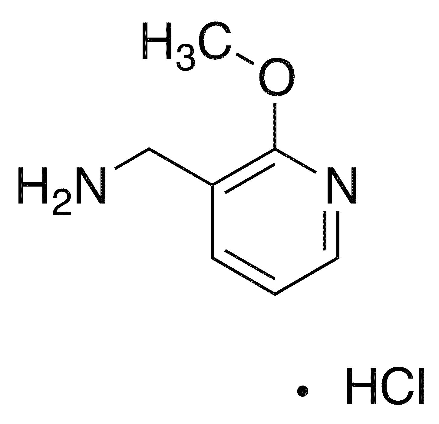 3-Aminomethyl-2-methoxypyridine hydrochloride - Chemical structure and product image
