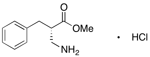 (Î±S)-Î±-(Aminomethyl)-benzenepropanoic Acid Methyl Ester Hydrochloride - Chemical structure and product image