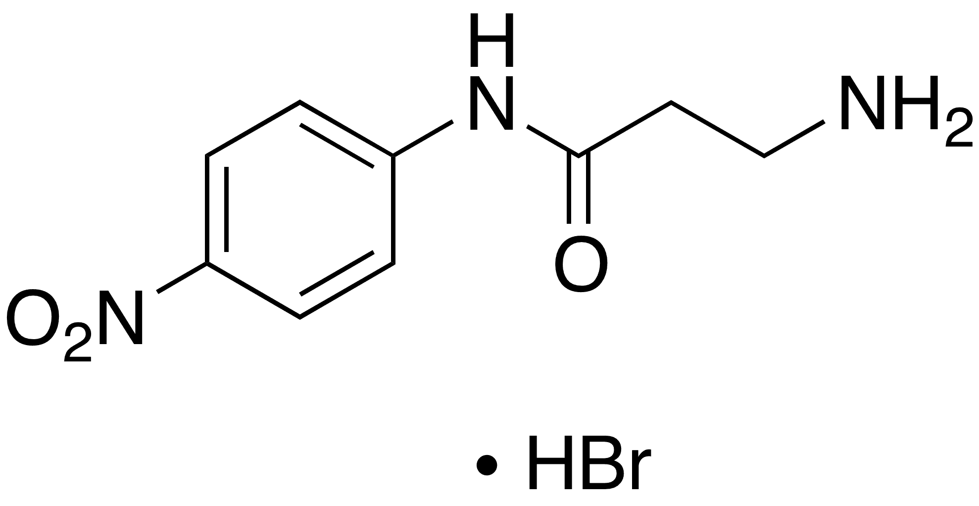 H-Î²-Ala-pNA HBr - Chemical structure and product image