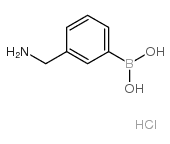 3-Aminomethylphenylboronic acid, hydrochloride - Chemical structure and product image