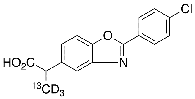 Benoxaprofen-13C,d3 - Chemical structure and product image