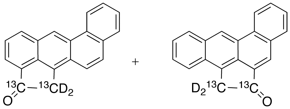 Benz[j]aceanthrylen-2(1H)-one13C2,d2 and Benz[e]aceanthrylen-6(5H)-one13C2,d2 - Chemical structure and product image