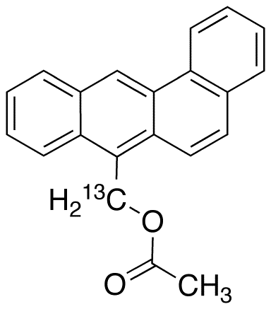 	Benz[a]anthracene-7-methanol-13C 7-Acetate - Chemical structure and product image