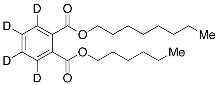 	1,2-Benzenedicarboxylic Acid Hexyl Octyl Ester-d4 - Chemical structure and product image