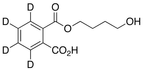 	1,2-Benzenedicarboxylic Acid-d4 1-(4-Hydroxybutyl) Ester - Chemical structure and product image
