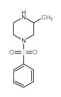 1-Benzenesulfonyl-3-methyl-piperazine - Chemical structure and product image
