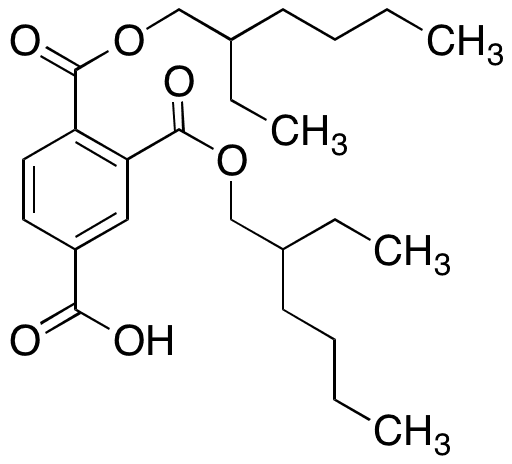 	1,2,4-Benzenetricarboxylic Acid 1,2-Bis(2-ethylhexyl) Ester - Chemical structure and product image