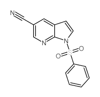 1-Benzenesulfonyl-1h-pyrrolo[2,3-b]pyridine-5-carbonitrile - Chemical structure and product image