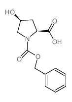 (2S,4S)-1-[(Benzyloxy)carbonyl]-4-hydroxypyrrolidine-2-carboxylic acid - Chemical structure and product image