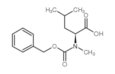 	(S)-2-(((Benzyloxy)carbonyl)(methyl)amino)-4-methylpentanoic acid - Chemical structure and product image