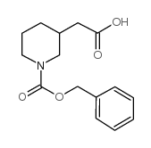 2-{1-[(Benzyloxy)carbonyl]piperidin-3-yl}acetic acid - Chemical structure and product image