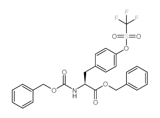 (S)-Benzyl 2-(((benzyloxy)carbonyl)amino)-3-(4-hydroxy-phenyl)propanoate trifluoromethanesulfonate - Chemical structure and product image