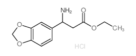 	3-Amino-3-benzo[1,3]dioxol-5-yl-propionic acid ethyl ester, HCl - Chemical structure and product image