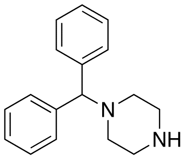 1-Benzhydrylpiperazine - Chemical structure and product image