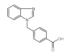 4-(1H-Benzimidazol-1-ylmethyl)benzoic acid - Chemical structure and product image