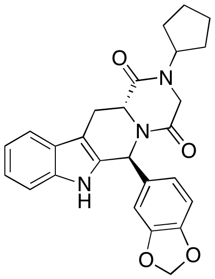 N-Desmethyl-N-cyclopentyl cis-ent-Tadalafil - Chemical structure and product image