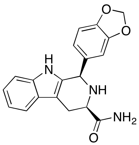 (1R,​3R)​-1-​(1,​3-​Benzodioxol-​5-​yl)​-​2,​3,​4,​9-​tetrahydro-1H-​pyrido[3,​4-​b]​indole-​3-​carboxamide - Chemical structure and product image
