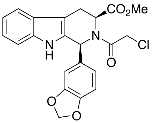 	(1S,3S)-1-(1,3-Benzodioxol-5-yl)-2-(2-chloroacetyl)-2,3,4,9-tetrahydro-1H-pyrido[3,4-b]indole-3-carboxylic Acid Methyl Ester - Chemical structure and product image