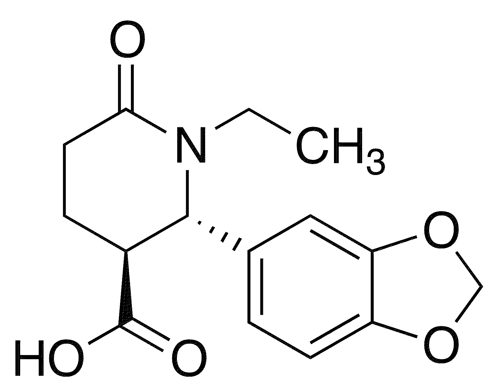 	(2S,3S)-2-(1,3-Benzodioxol-5-yl)-1-ethyl-6-oxopiperidine-3-carboxylic Acid - Chemical structure and product image