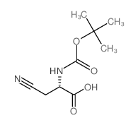 Boc-beta-cyano-l-alanine - Chemical structure and product image