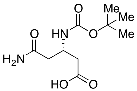 	Boc-l-beta-homoasparagine - Chemical structure and product image